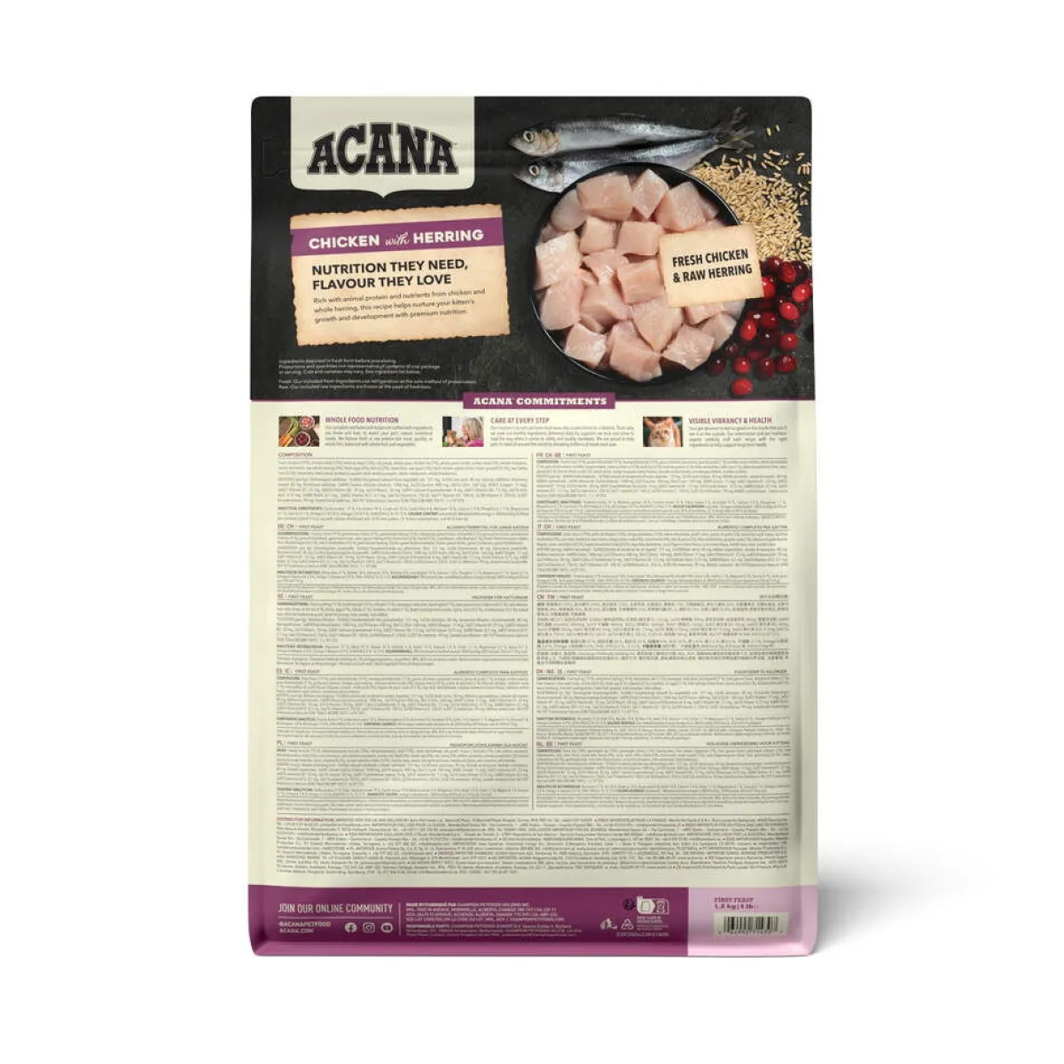 Acana Kissanpennun Ruoka|Kissan Kuivaruoka*First Feast Cat 1,8 kg