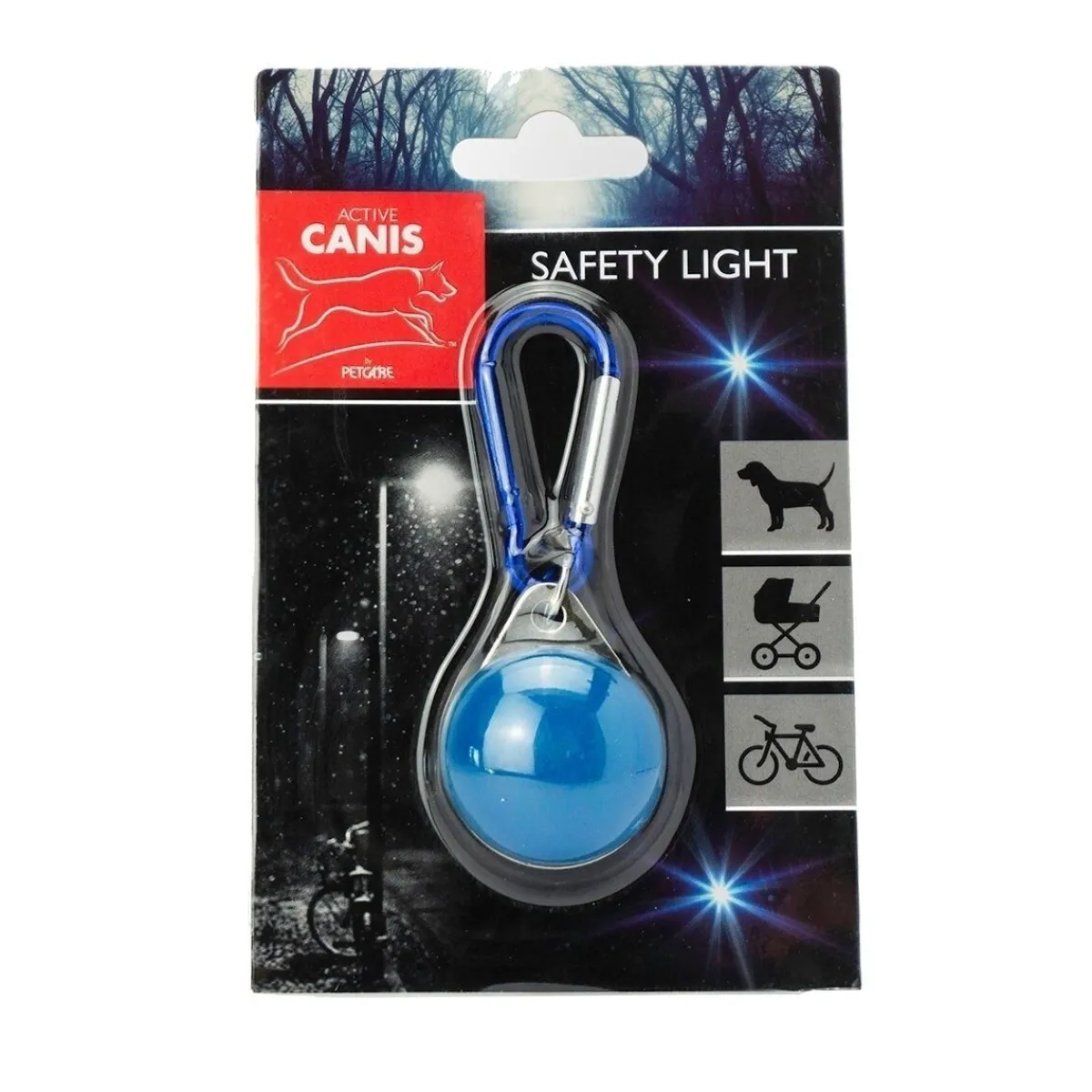 Active Canis Koiran Valot*vilkkuvalo karabiinilukolla