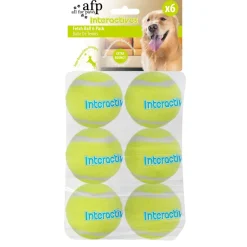 All For Paws Koiran Aktivointilelut Ja -Pelit|Koiran Pallot*Fetch&Treat täyttötennispallot 6,5cm 6-pack