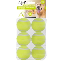 All For Paws Koiran Aktivointilelut Ja -Pelit|Koiran Pallot*Hyper Fetch täyttötennispallot Maxi 6,5cm 6 kpl