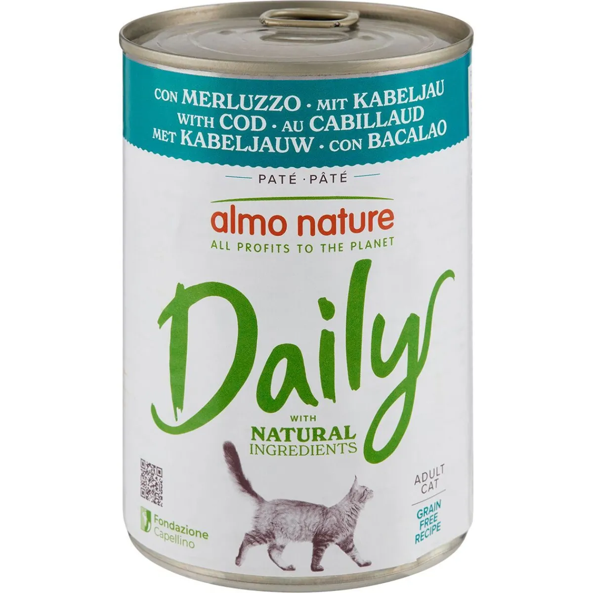 Almo Nature Kissan Märkäruoka*Daily cat Turska 400 g