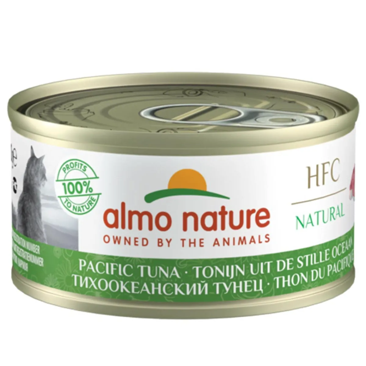 Almo Nature Kissan Märkäruoka*HFC -kissan märkäruoka, Tyynenmeren tonnikala 70 g