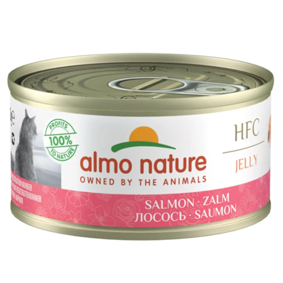 Almo Nature Kissan Märkäruoka*HFC -kissan märkäruoka hyytelössä, lohi 70 g