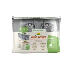 Almo Nature Kissan Märkäruoka*Holistic cat Anti-Hairball 6x70g