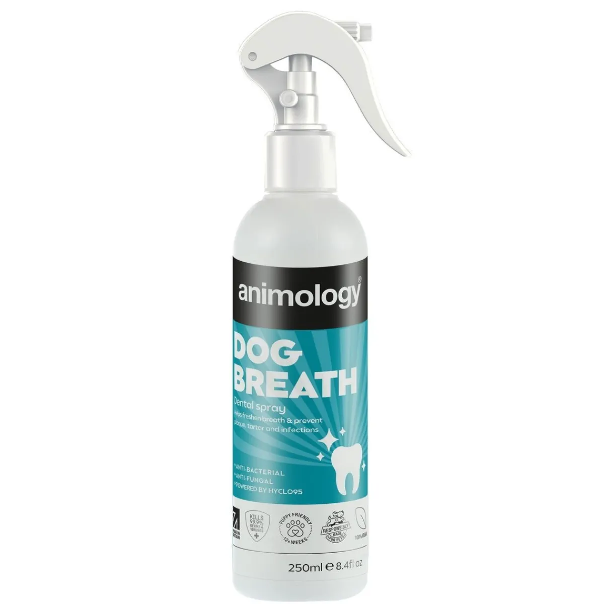 Animology Hampaidenhoitotuotteet|Kissan Hampaat*Dog Breath Dental Spray 250ml