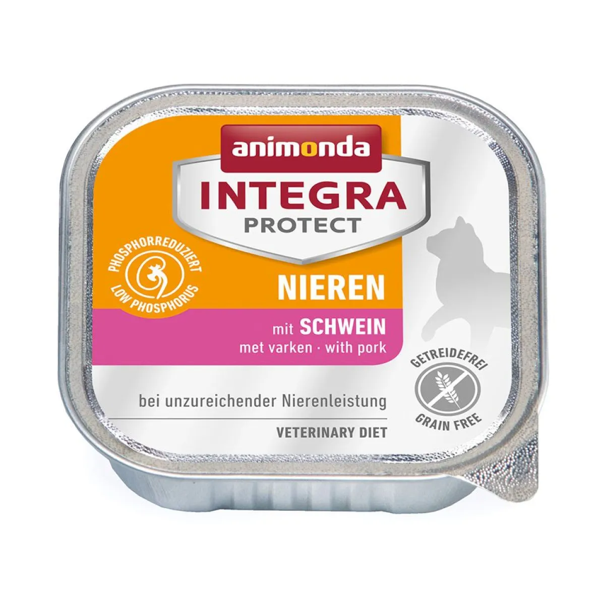 Animonda Kissan Erikoisruoka|Kissan Munuaisten Vajaatoiminta*IP munuaisdieetti porsas 100g