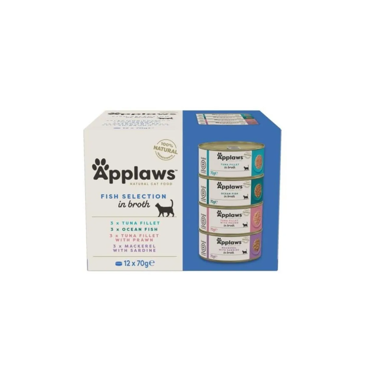 Applaws Kissan Märkäruoka*Kalalajitelma 12x70g