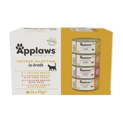 Applaws Kissan Märkäruoka*Kanalajitelma liemessä 24x70g