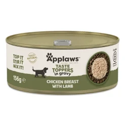 Applaws Ruokinnan Monipuolistaminen|Viljaton Koiranruoka*Taste Toppers kana ja lammas 156g