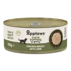 Applaws Ruokinnan Monipuolistaminen|Viljaton Koiranruoka*Taste Toppers kana ja lammas 156g