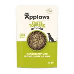 Applaws Ruokinnan Monipuolistaminen|Koiran Märkäruoka Ja Makkarat*Taste Toppers kana ja parsakaali 85g