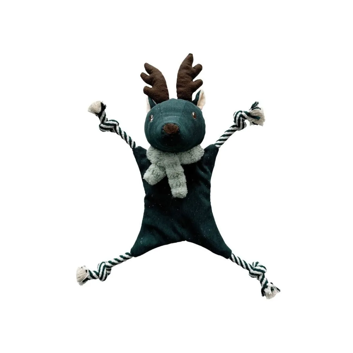 Bark A Boo Koiran Pehmolelut|Koiran Köysilelut*Bark-A-Boo Evergreen crinkly flatty rope peura