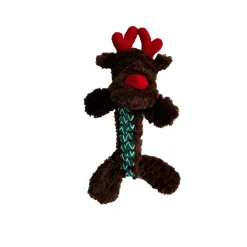Bark A Boo Koiran Pehmolelut|Koiran Vinkulelut*Bark-A-Boo Happy Holidays WovenBody poro M