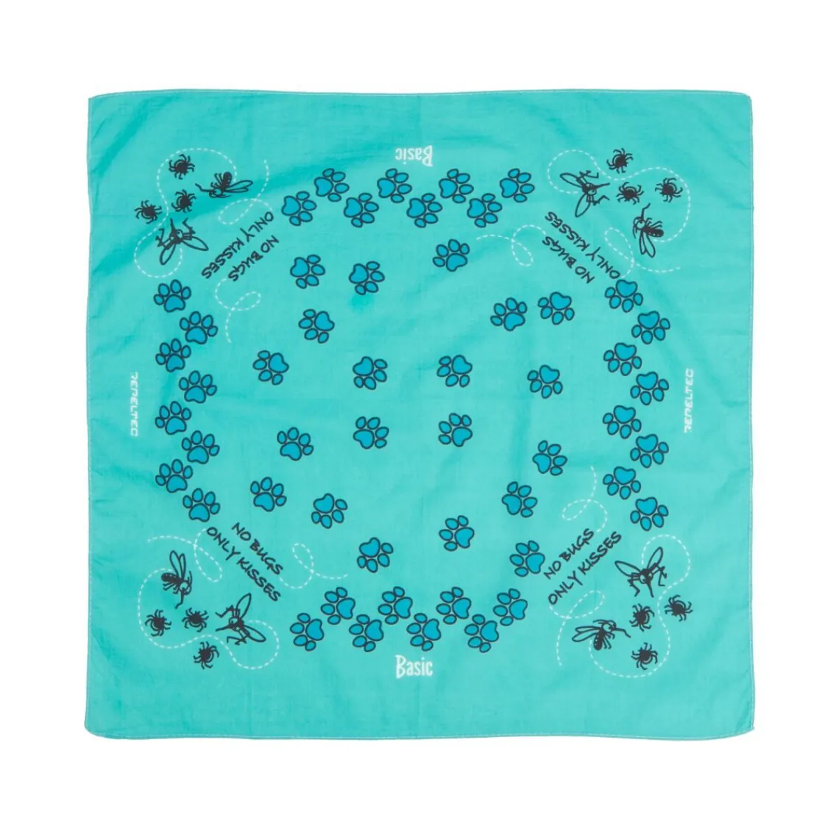 Basic Punkkikarkotteet|Hoito Ja Terveys*Repeltec Bandana punkkihuivi, petroolinvihreä