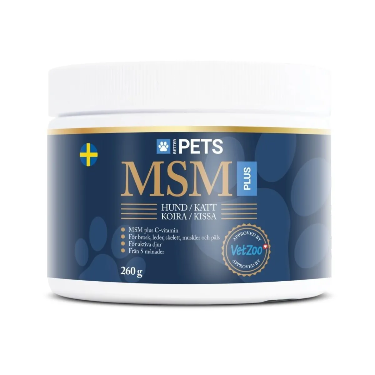 Better Pets Öljyt, Vitamiinit Ja Lisäravinteet|Hoito Ja Terveys*MSM Plus 260 g