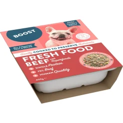 Boost Ruokinnan Monipuolistaminen|Koiran Raakaruoka*Fresh Nauta 400 g