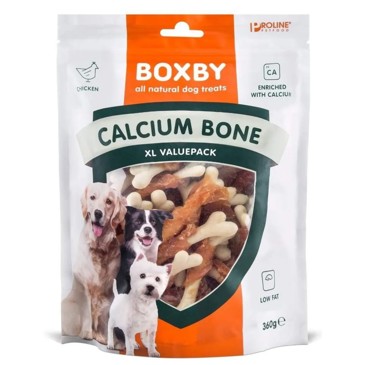 Boxby Pehmeät Koiran Herkut|Pikkuherkut Ja Treeninamit*CalciumBones kana 360g