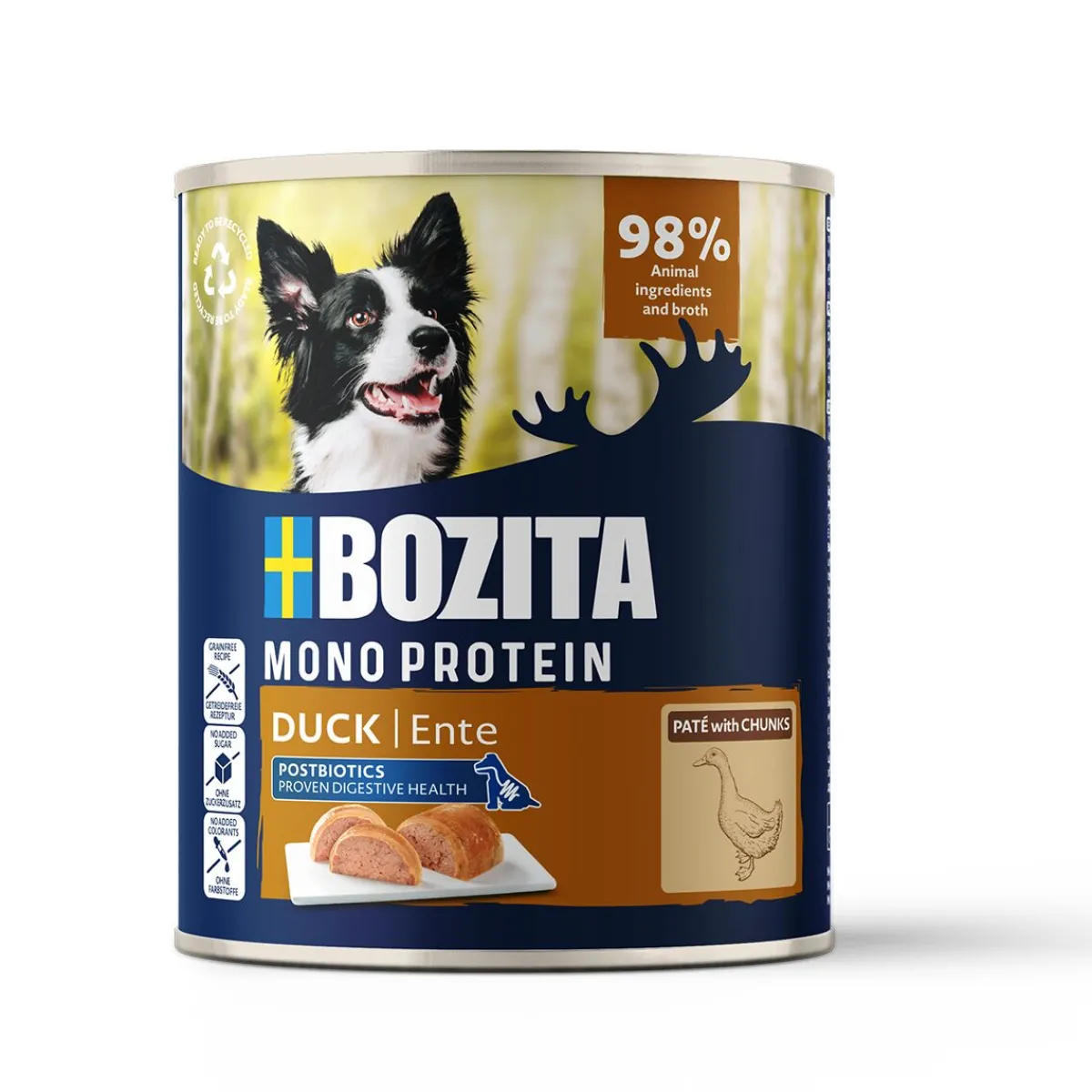 Bozita Koiranruoat Erityistapeisiin|Koiran Märkäruoka Ja Makkarat*Dog Pate Duck