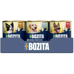 Bozita Koiran Märkäruoka Ja Makkarat*Dog Pate Mix tray 12x400g