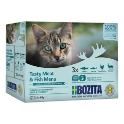 Bozita Kissan Märkäruoka*Feline kala-ja lihalajitelma multibox 12 x 85g