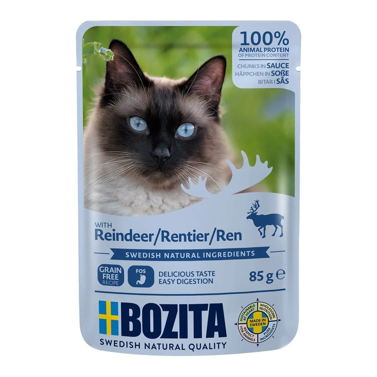 Bozita Kissan Märkäruoka*Feline poroa kastikkeessa 85g