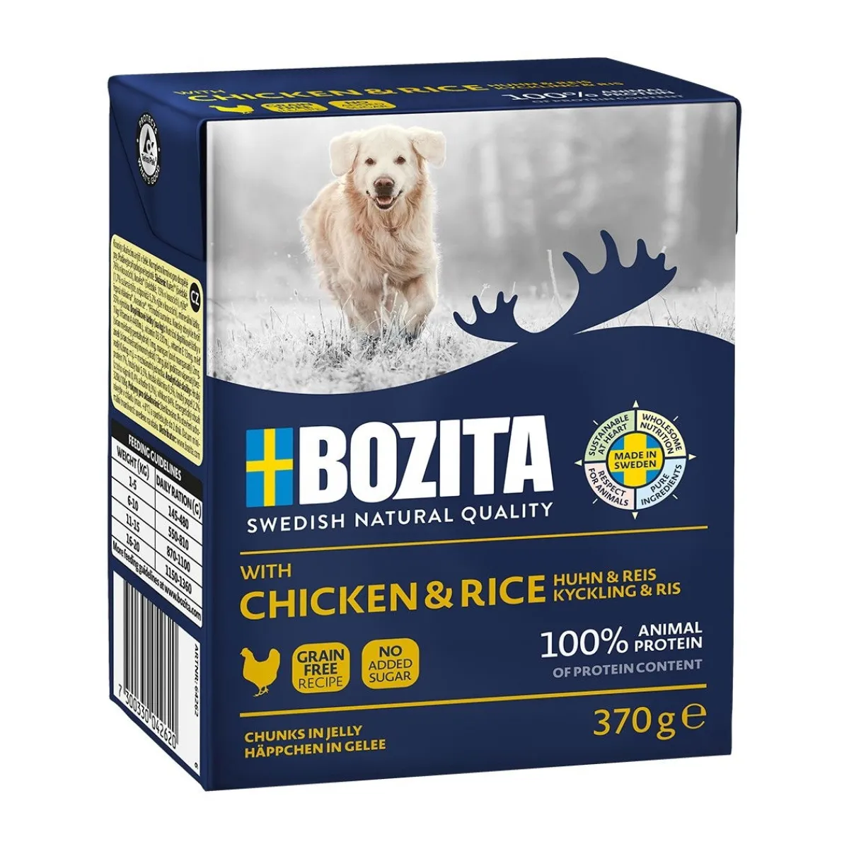 Bozita Koiran Märkäruoka Ja Makkarat*Naturals kana & riisi 370g