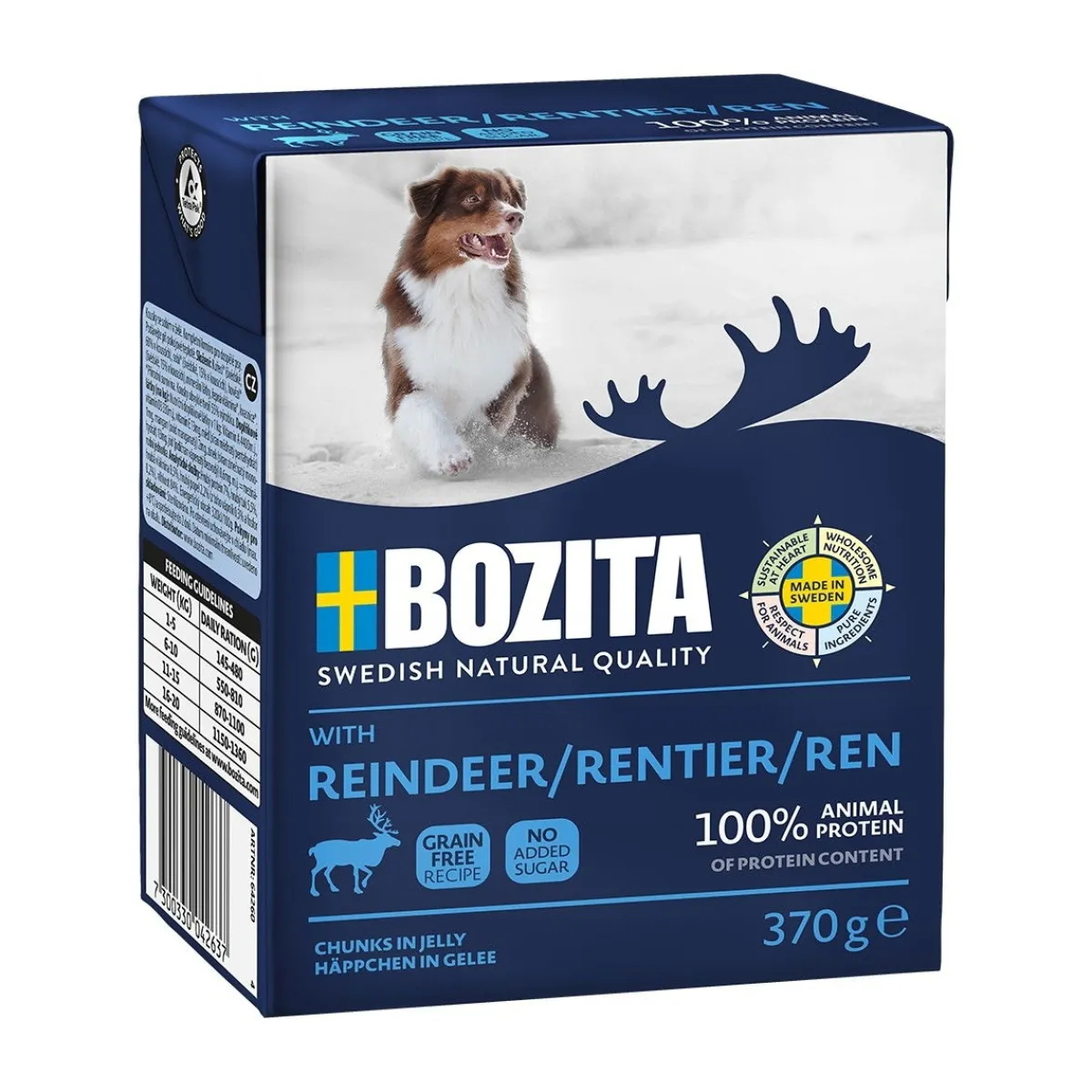 Bozita Koiran Märkäruoka Ja Makkarat*Naturals poro 370g