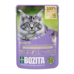 Bozita Seniorikissan Ruoka|Kissan Märkäruoka*Senior 8+ kanaa kastikkeessa 85 g