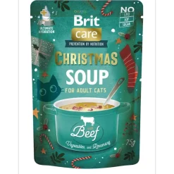 Brit Care Kissan Märkäruoka|Ruokalisukkeet*Cat Christmas Beef Soup 75g