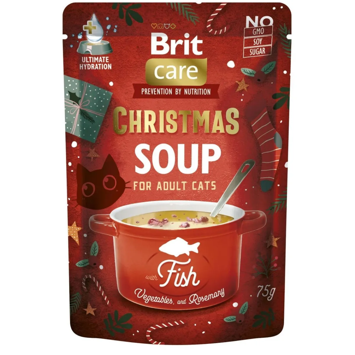 Brit Care Tarjoukset Kissoille|Kissan Keitot*Cat Christmas Fish Soup 75 g