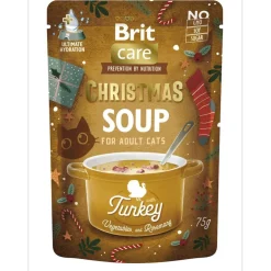 Brit Care Kissan Märkäruoka|Ruokalisukkeet*Cat Christmas Turkey Soup 75g