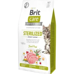 Brit Care Viljaton Kissanruoka|Tarjoukset Kissoille*Cat Grain-Free Sterilized Immunity Support