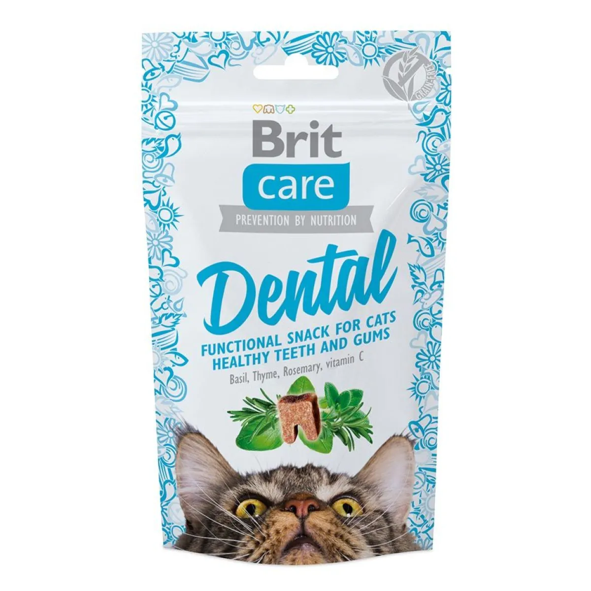 Brit Care Funktionaaliset Kissanherkut|Kissanpennun Herkut*Cat Snack Dental 50 g