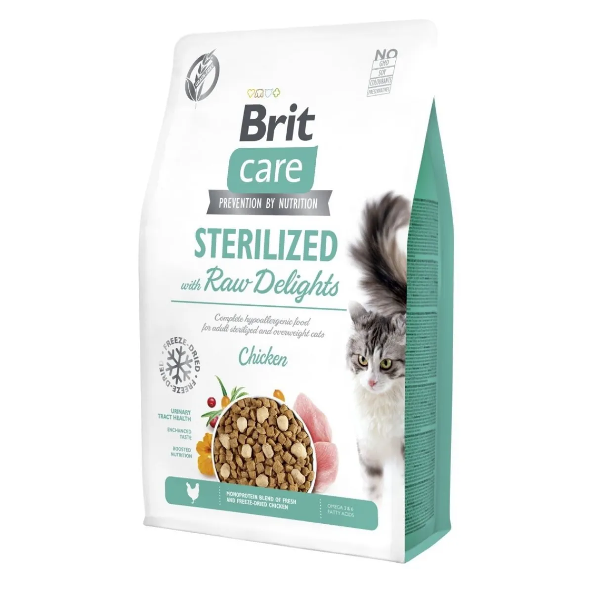Brit Care Tarjoukset Kissoille|Kissan Kuivaruoka*Cat Sterilized with Raw Delights 2kg