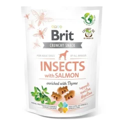 Brit Care Tarjoukset Koirille|Pehmeät Koiran Herkut*Cracker Insects lohi 200g