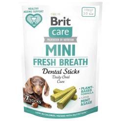Brit Care Tarjoukset Koirille|Hammasherkut*Dog Mini treats FRESH BREATH 120 g