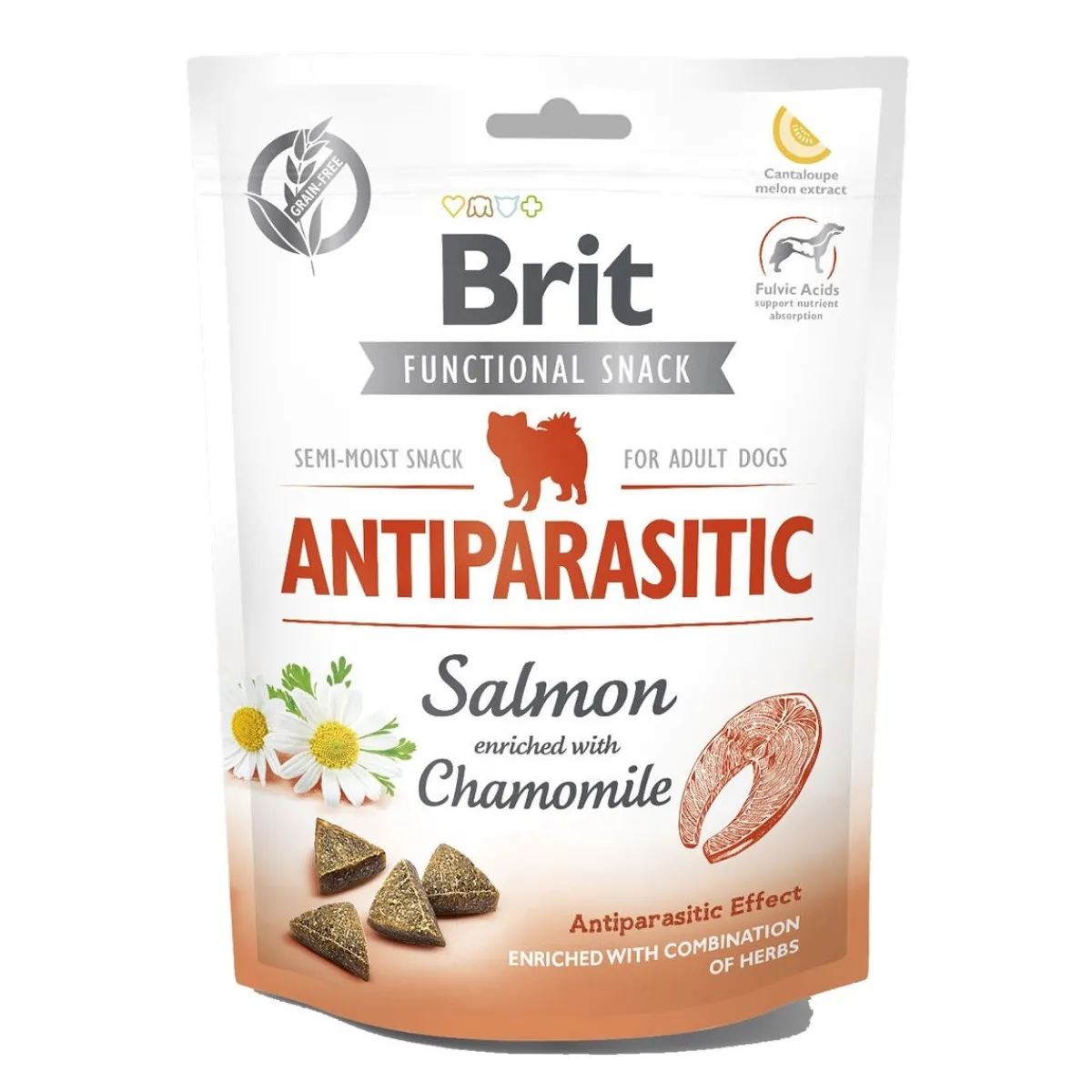 Brit Care Tarjoukset Koirille|Pehmeät Koiran Herkut*Functional Snack Antiparasit lohi 150 g