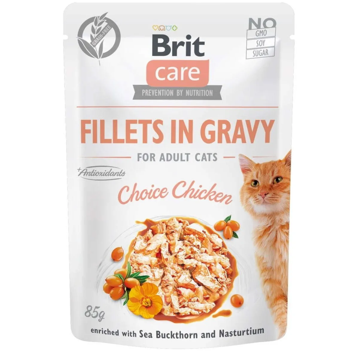 Brit Care Tarjoukset Kissoille|Kissan Märkäruoka*Gravy kanafilee kastikkeessa 85 g