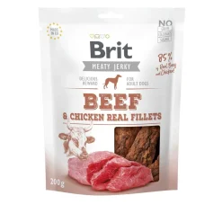 Brit Care Tarjoukset Koirille|Täyslihaherkut*Jerky naudanlihafile