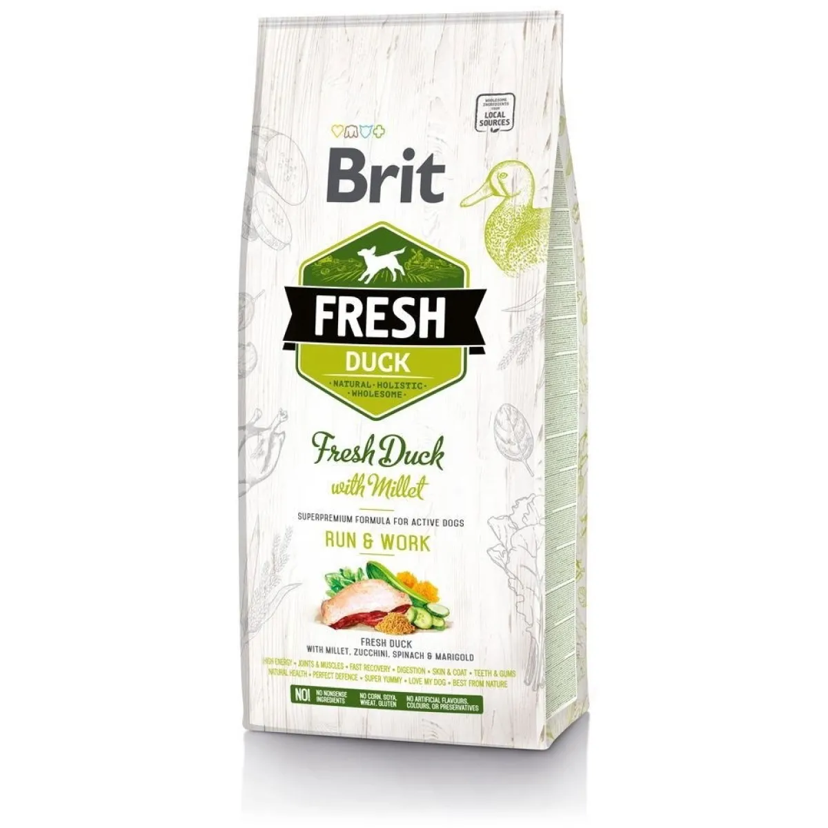 Brit Koiranruoat Erityistapeisiin|Koiran Kuivaruoka*Fresh Active Run & Work