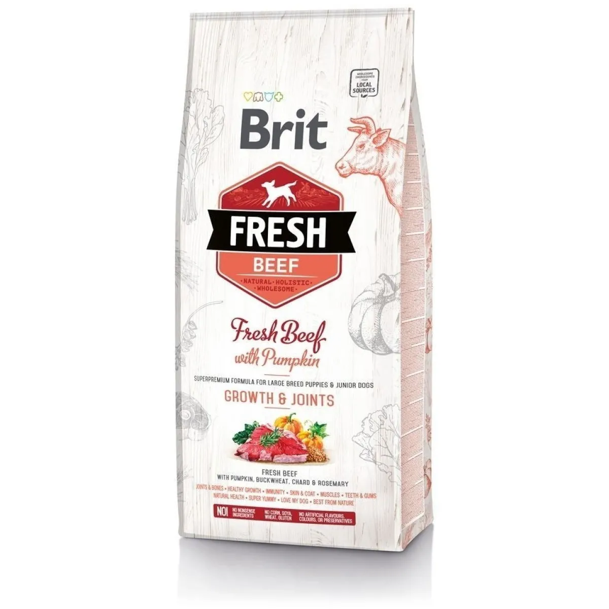 Brit Penturuoka|Koiran Kuivaruoka*Fresh Beef&Pumpkin PuppyLarge