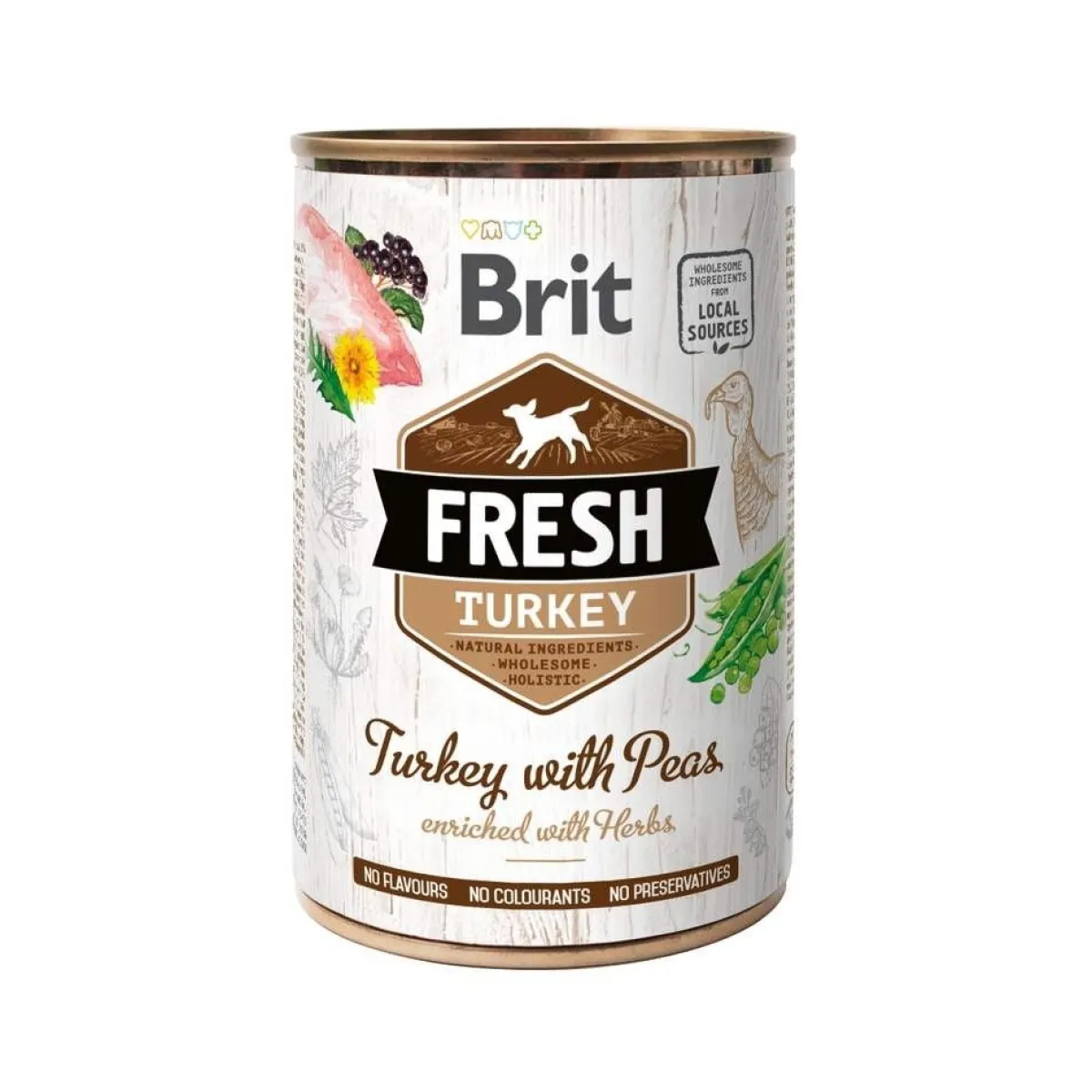 Brit Koiran Märkäruoka Ja Makkarat*Fresh kalkkuna 400g