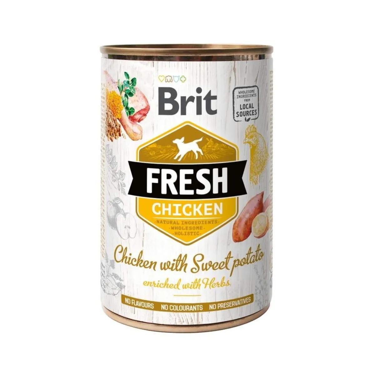 Brit Koiran Märkäruoka Ja Makkarat*Fresh kana 400g