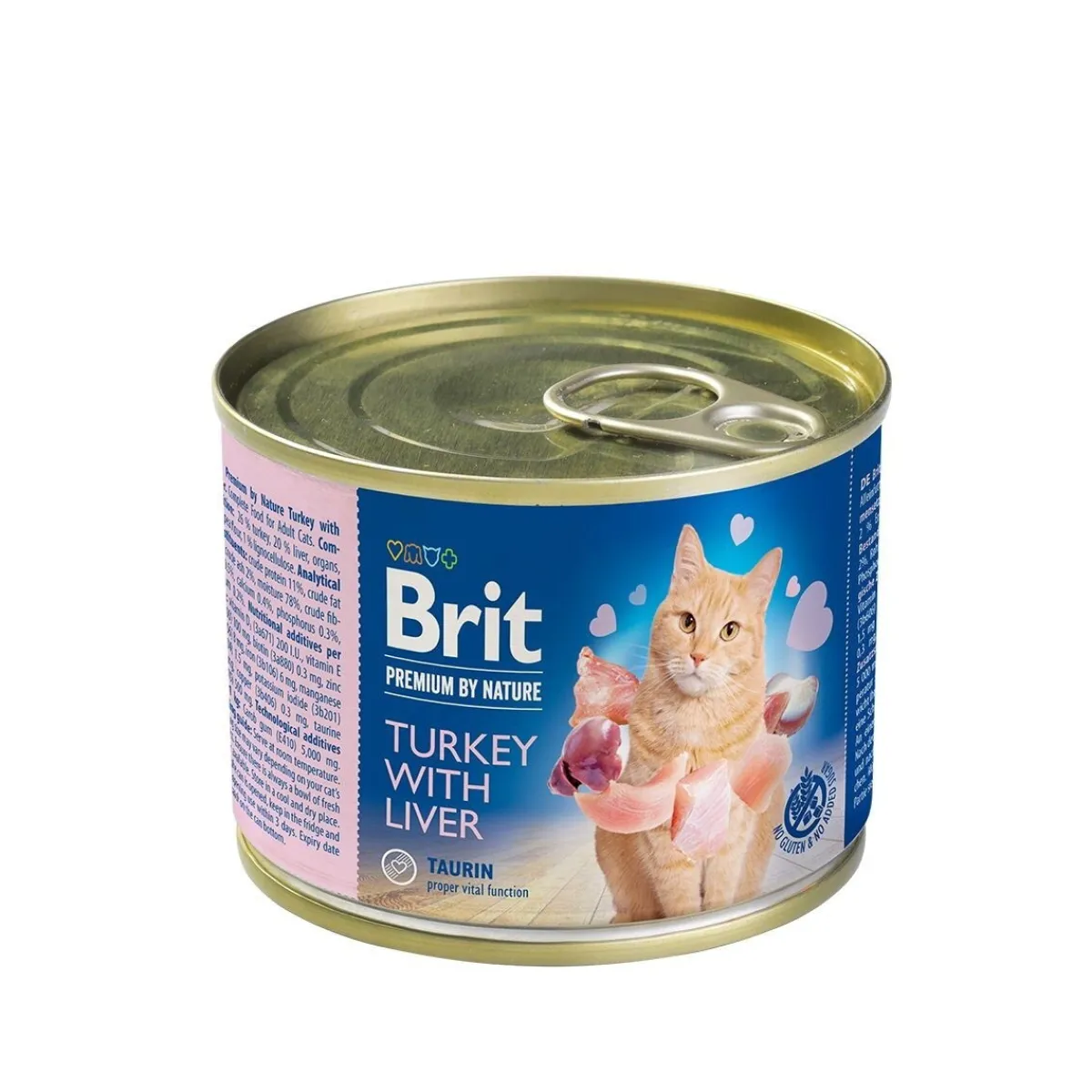 Brit Premium Kissan Märkäruoka*by Nature Cat Kalkkuna & Maksa 200 g