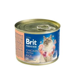 Brit Premium Kissan Märkäruoka|Koiran Märkäruoka Ja Makkarat*by Nature Cat Kana & Riisi 200 g