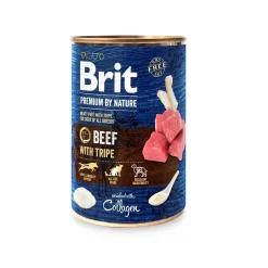 Brit Premium Koiran Märkäruoka Ja Makkarat*by Nature Dog Nauta & Naudanmaha 400 g