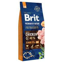 Brit Premium Koiran Kuivaruoka|Koiranruoat Erityistapeisiin*by Nature Senior S+M 15 kg