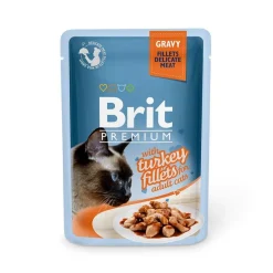 Brit Premium Kissan Märkäruoka*kalkkunapaloja kastikkeessa, 85g