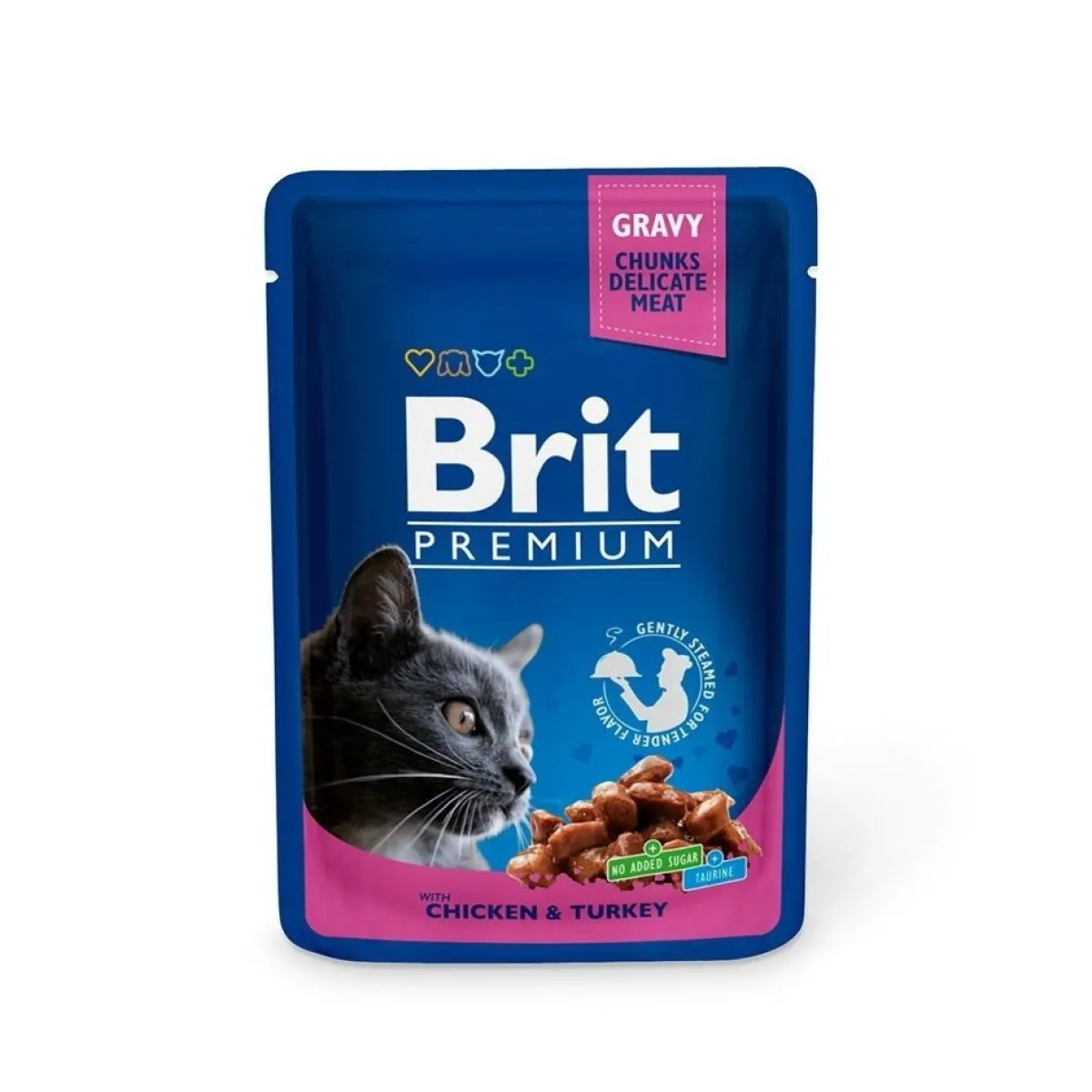 Brit Premium Kissan Märkäruoka*kana & kalkkuna, 100g