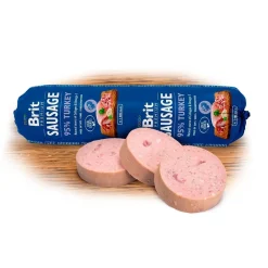 Brit Premium Koiran Märkäruoka Ja Makkarat*koiranmakkara, kalkkuna 800g